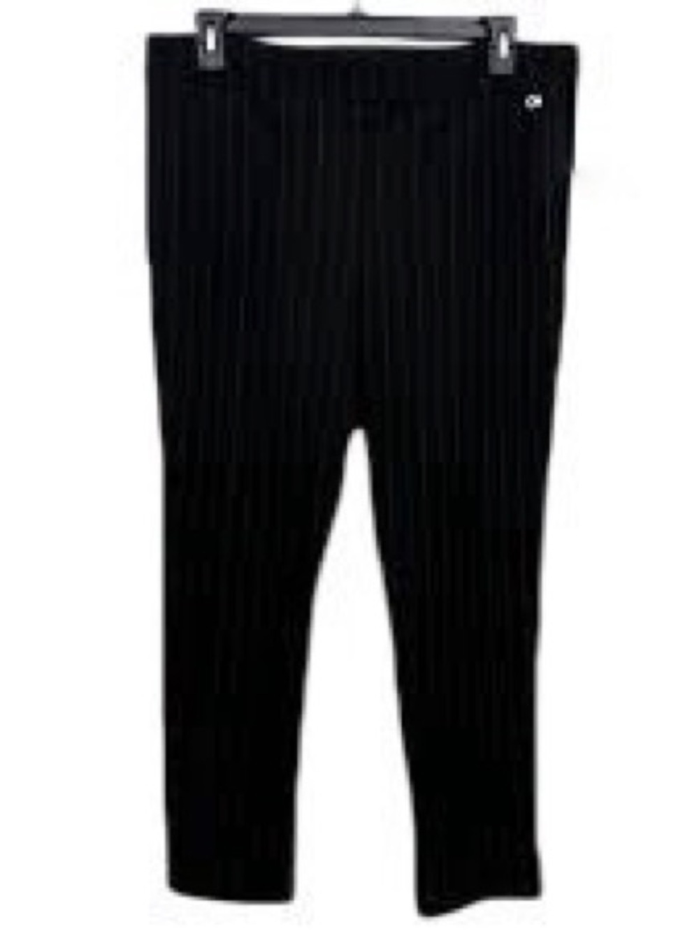 Calvin Klein Women's Black Pin-Stripped Pull-On  Jegging Pants